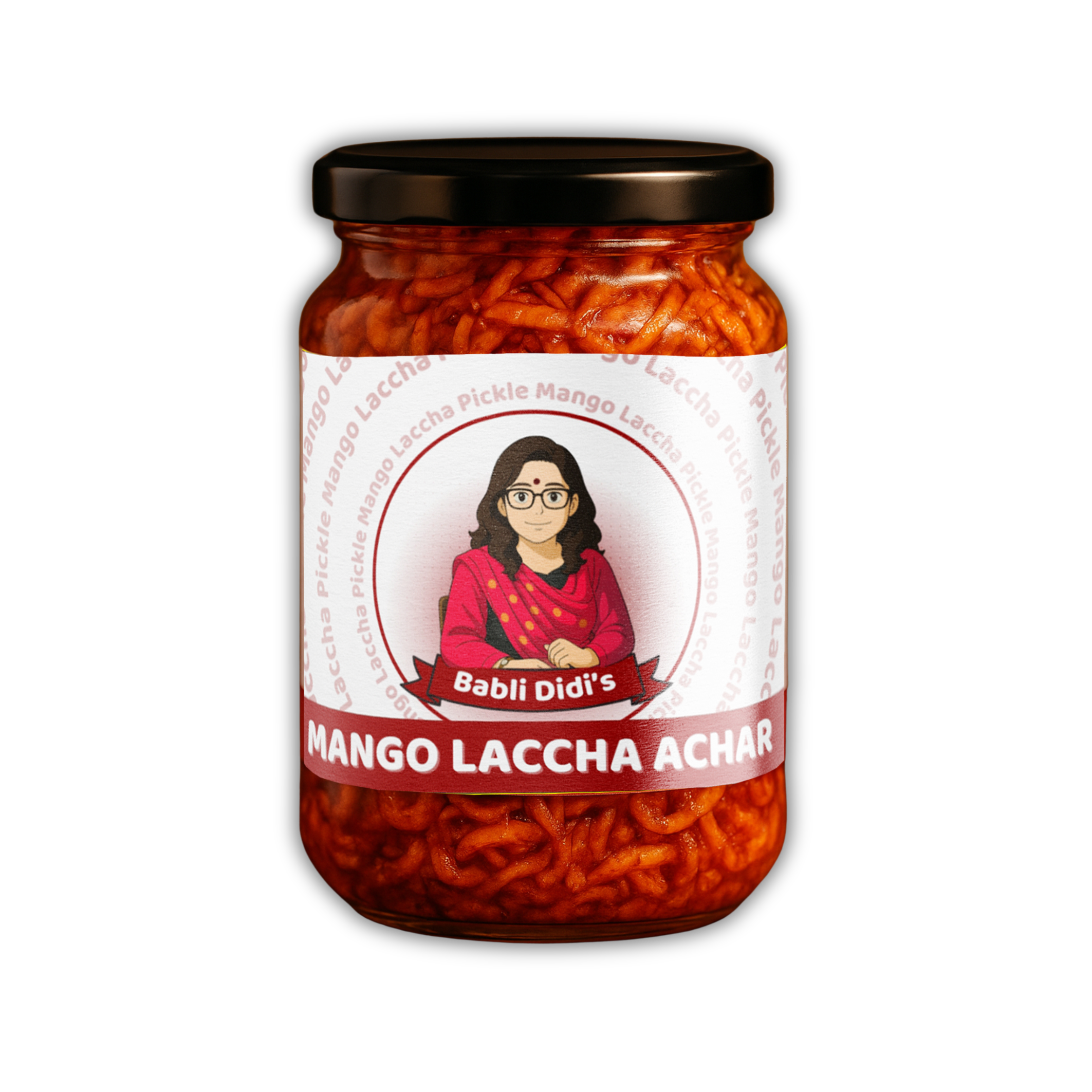 Sweet and tangy homemade laccha pickle with julienned vegetables - Babli Didi's special recipe